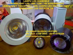 Lampu LED Dimmable Downlight MR16 dan Spot Track Rell